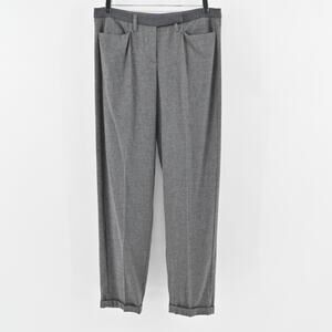 LES COPAINS Pants Womens Size 42 Blue Label Gray Wool Blend Straight Leg Trouser